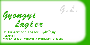 gyongyi lagler business card